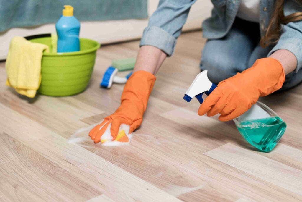 wood floor cleaning