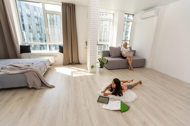 Lighter vinyl flooring