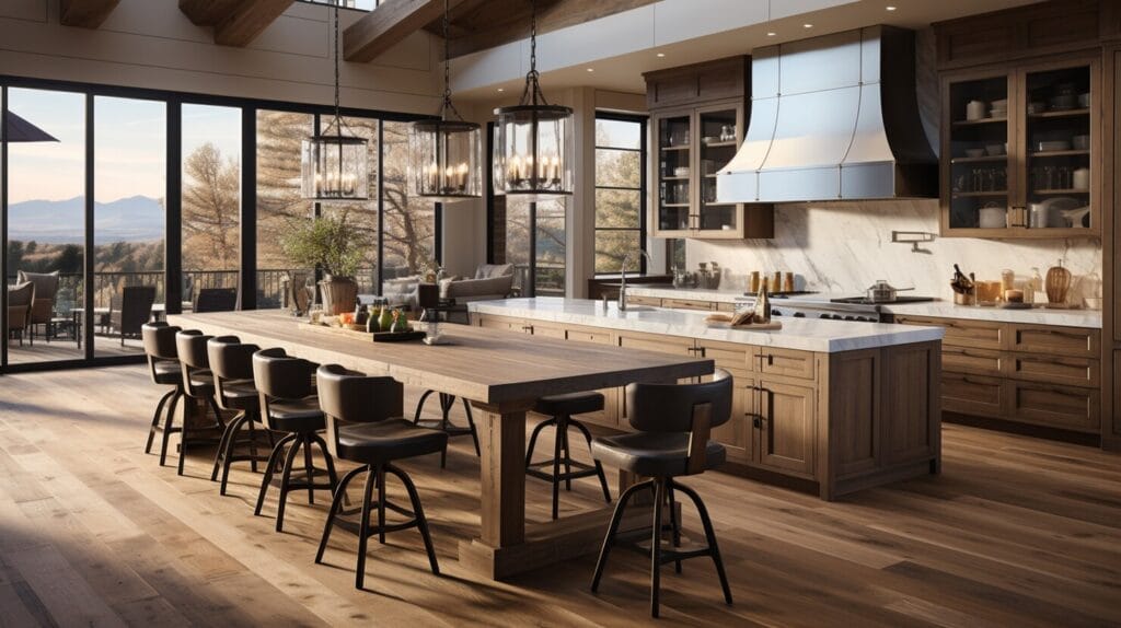 kitchen with LVP flooring