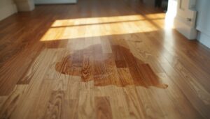 Pet urine on hardwood floors